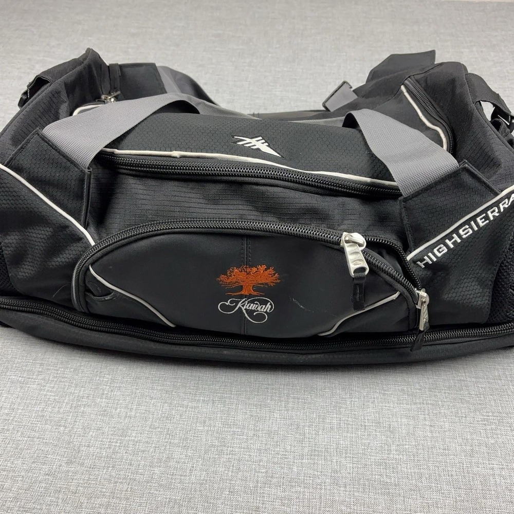 High Sierra Black Duffle Bag 23" Men Gym Travel Soft Case Kiawah Ocean Course